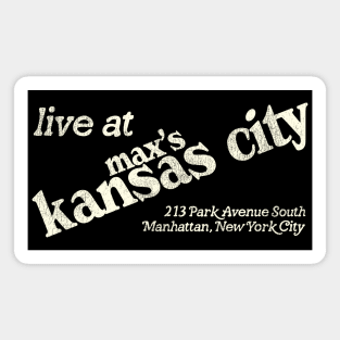 Vintage Max's Kansas City Defunct New York City 70s Nightclub Magnet